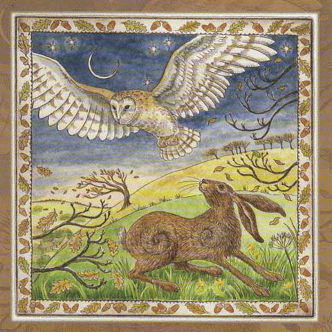 PAGAN WICCAN GREETING CARD Bringing Winter Winds WENDY ANDREW Birthday CELTIC GODDESS