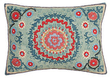 LEILA EMBROIDERED SUZANI CUSHION