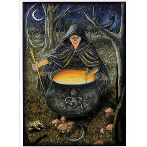 PAGAN WICCAN GREETING CARD Crone Goddess WENDY ANDREW Birthday GODDESS