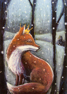 YULE CHRISTMAS GREETING CARD Reynard HANNAH WILLOW