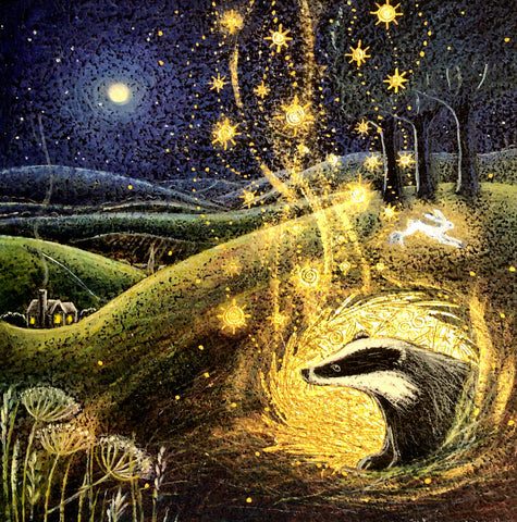 PAGAN WICCAN GREETING CARD Beneath This Place HANNAH WILLOW