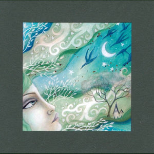 PAGAN WICCAN GREETING CARD Fairy Tale GODDESS AMANDA CLARK