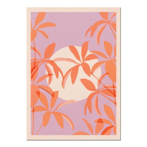 A4 'FLERA FLORAL NEON' WALL PRINT CAI & JO