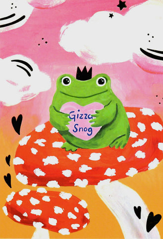 GREETING CARD Gizza Snog ICKAPRINT