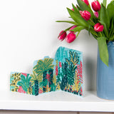 EAST END PRESS 3D CONCERTINA GREETING CARD Glass House Garden