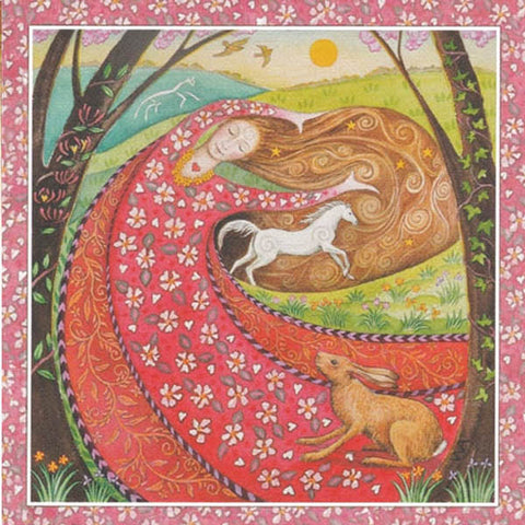 BELTANE MAYDAY GODDESS FESTIVAL GREETING CARD Pagan WENDY ANDREW