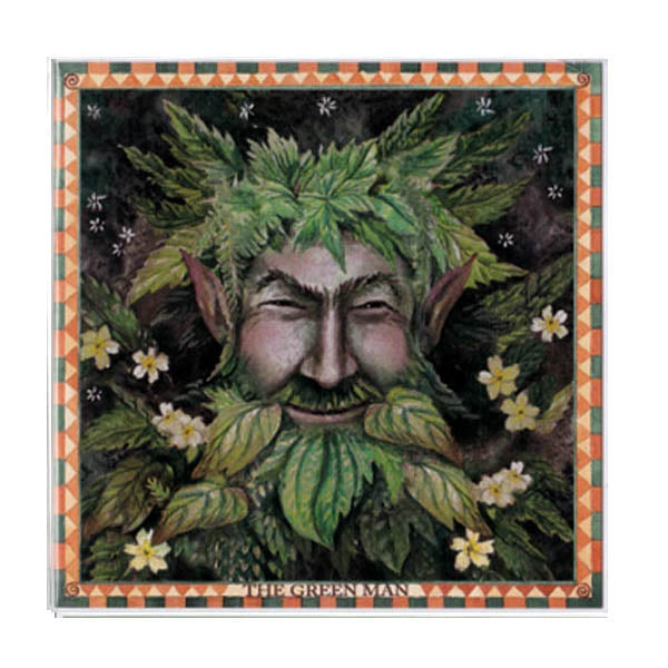 PAGAN WICCAN GREETING CARD Green Man WENDY ANDREW Birthday CELTIC GODDESS