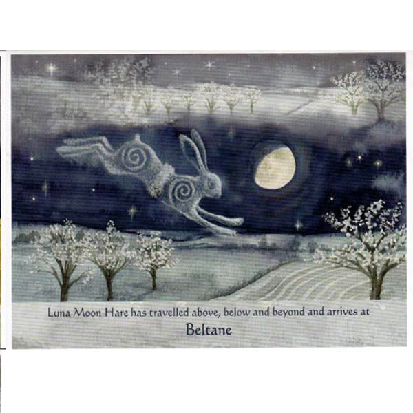 BELTANE MAYDAY FESTIVAL GREETING CARD Luna Hare PAGAN WENDY ANDREW