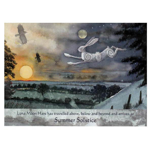 PAGAN WICCAN SUMMER SOLSTICE Luna Hare GREETING CARDS WENDY ANDREW