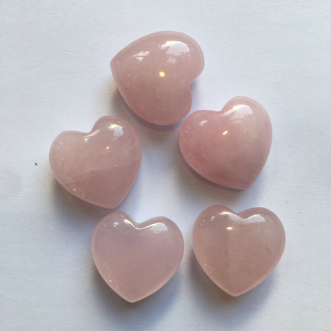 ROSE QUARTZ HEARTS Crystal Tumblestones