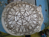 ZODIAC ASTROLOGICAL SKULL HEAD STATUE