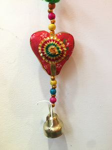 INDIAN HANGING LOVE HEARTS DECORATION