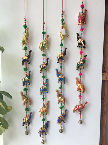 INDIAN HANGING ELEPHANTS DECORATION