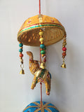 INDIAN HANGING ELEPHANTS & UMBRELLAS DECORATION