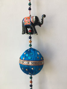 INDIAN HANGING BALL & ELEPHANTS DECORATION