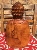 WOODEN MEDITATING/PRAYING BUDDHA STATUE 30 cm 1