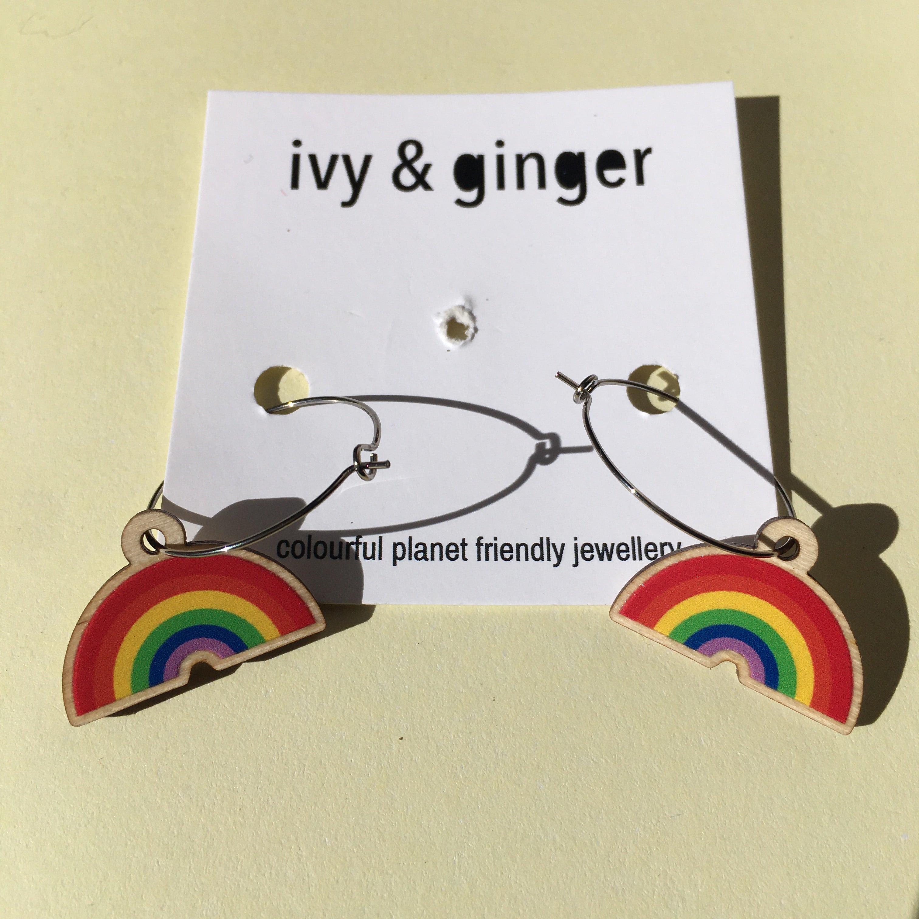 IVY & GINGER HOOP EARRINGS Rainbow