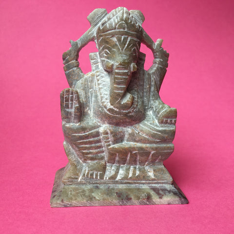 SOAPSTONE GANESH FIGURE