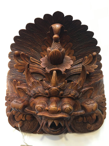 WOODEN BALINESE BIRD MASK A