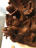WOODEN BALINESE BIRD MASK A