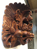 WOODEN BALINESE BIRD MASK A