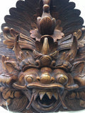 WOODEN BALINESE BIRD MASK A