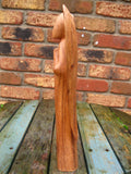 WOODEN PRAYING ANGEL FIGURE