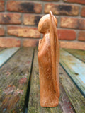 WOODEN PRAYING ANGEL FIGURE