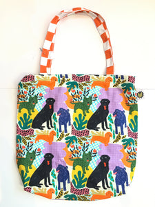 THE NEIGHBOURHOOD THREAT TOTE BAG "Pooches Print Dogs"