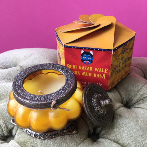 SCENTED CANDLE Buri Nazar Wale Tera Muh Kala GREAT INDIAN CARAVAN