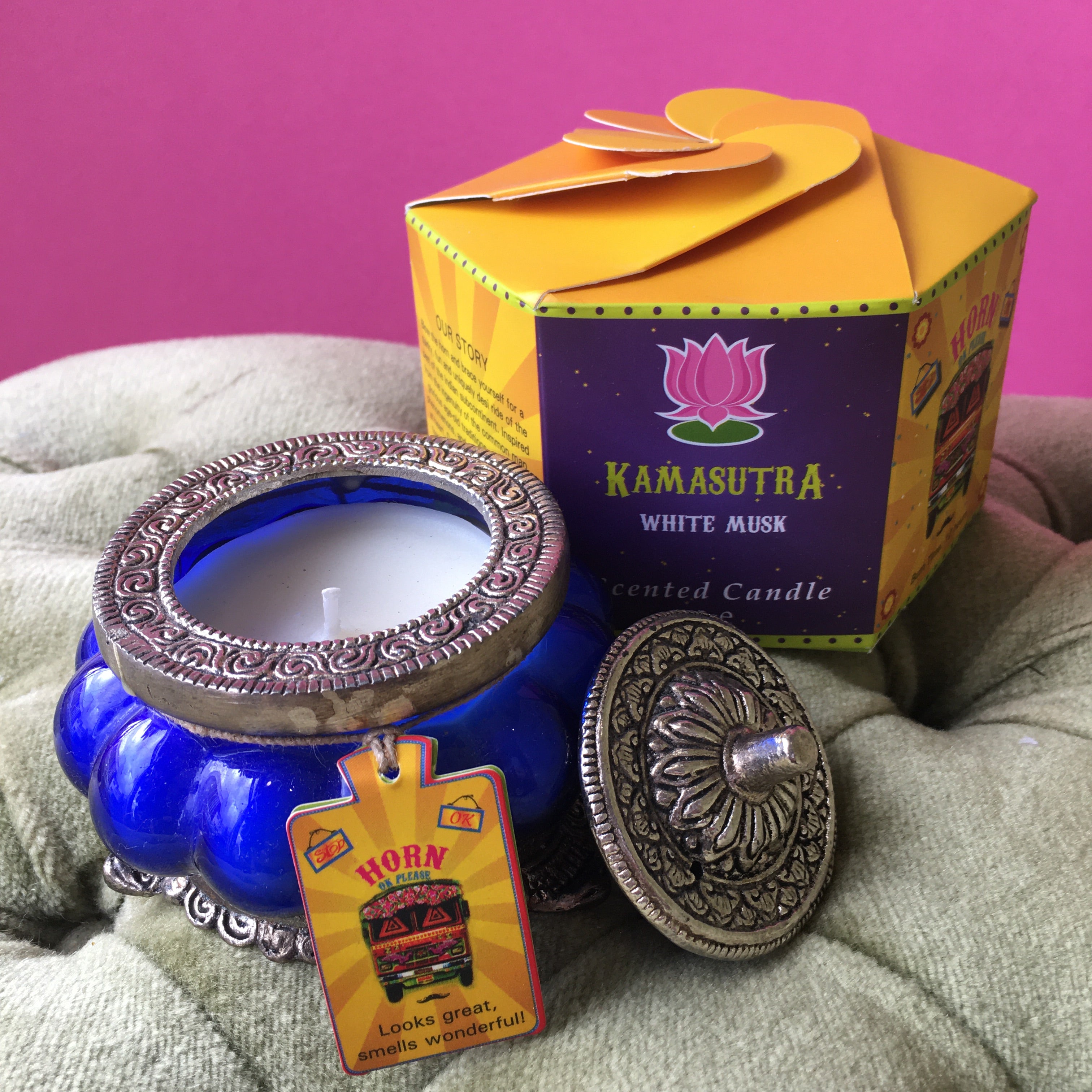 SCENTED CANDLE White Musk GREAT INDIAN CARAVAN