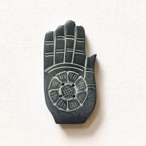 HAND OF FATIMA/HAMSA HAND INCENSE STICK & CONE HOLDER