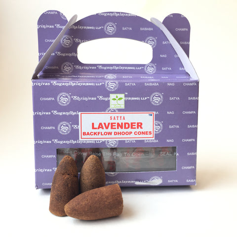 SATYA LAVENDER BACKFLOW INCENSE CONES