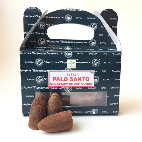 SATYA Palo Santo BACKFLOW INCENSE CONES