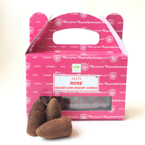 SATYA ROSE BACKFLOW INCENSE CONES