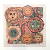12 x 12 Sun Faces WALL PRINT CAI & JO