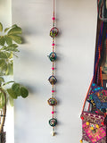HANGING INDIAN ELEPHANTS IN 5 HOOPS DECORATION/MOBILE