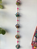 HANGING INDIAN ELEPHANTS IN 5 HOOPS DECORATION/MOBILE