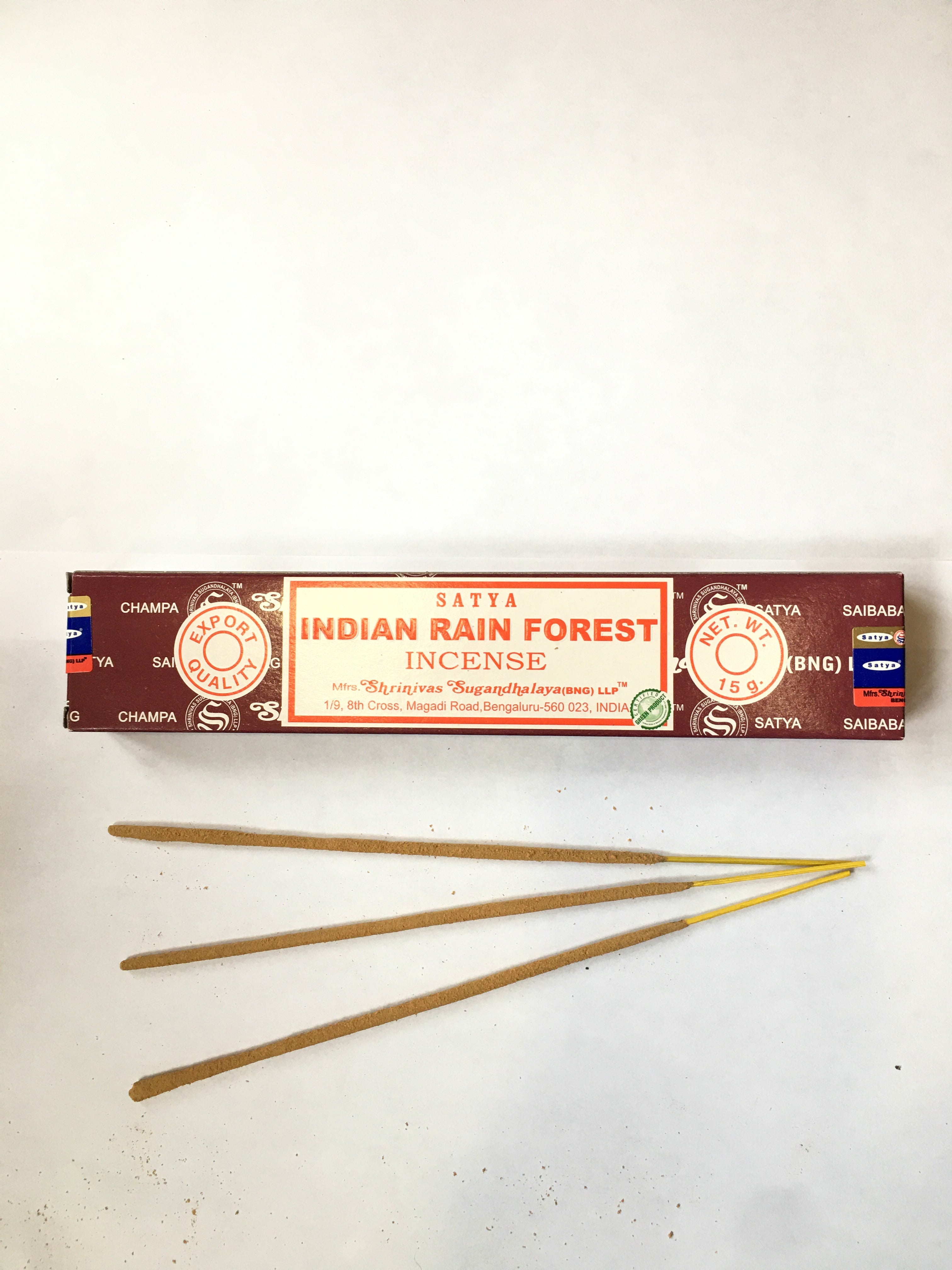 INDIAN RAIN FOREST SATYA NAG CHAMPA INCENSE STICKS