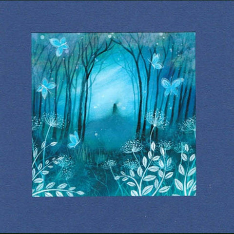 PAGAN WICCAN GREETING CARD Indigo Night AMANDA CLARK