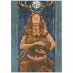 PAGAN WICCAN GREETING CARD Lady Wildwood WENDY ANDREW CELTIC GODDESS