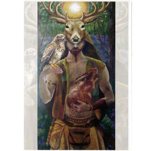 PAGAN WICCAN GREETING CARD Lord of the Wildwood WENDY ANDREW Birthday CELTIC GODDESS