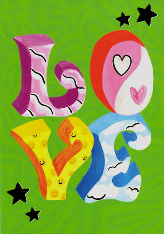GREETING CARD Love ICKAPRINT
