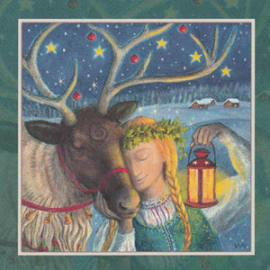 YULE XMAS GREETING CARD Magic Moment PAGAN SOLSTICE WENDY ANDREW