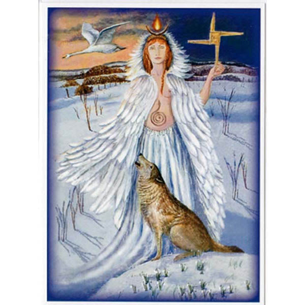 PAGAN WICCAN GREETING CARD Maiden Goddess WENDY ANDREW Birthday GODDESS