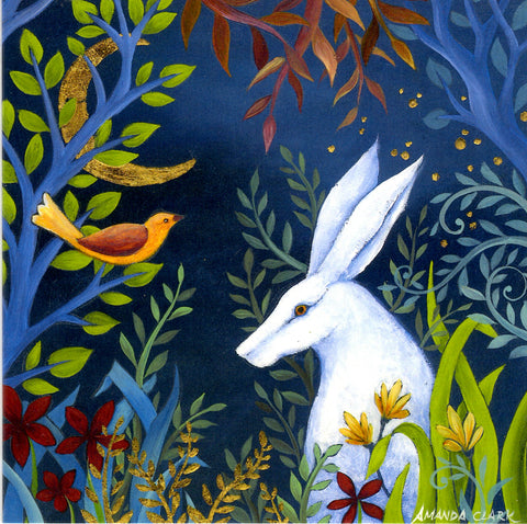 PAGAN WICCAN GREETING CARD Moon Garden AMANDA CLARK