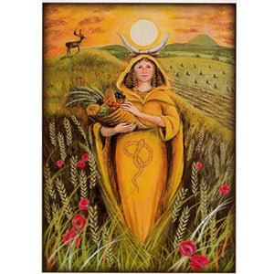 PAGAN WICCAN GREETING CARD Mother Goddess WENDY ANDREW Birthday GODDESS