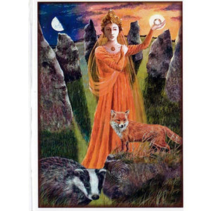 PAGAN WICCAN GREETING CARD Mother of Earth WENDY ANDREW Birthday GODDESS