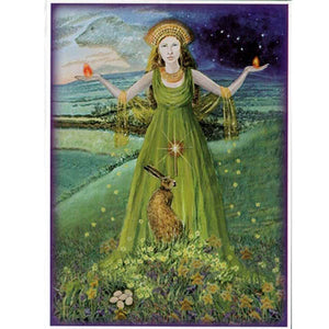 PAGAN WICCAN GREETING CARD Mother of Fire WENDY ANDREW Birthday GODDESS