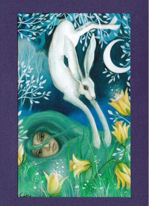 SPRING EQUINOX OSTARA FESTIVAL GREETING CARD Celtic PAGAN AMANDA CLARK